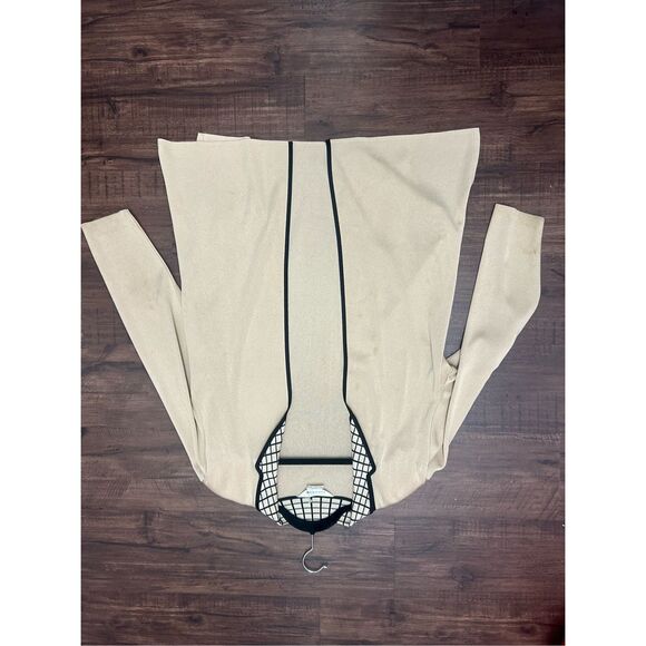 Misook Tan Black Knit Blazer Jacket, Sz Medium, MSRP $378 - Picture 2 of 9